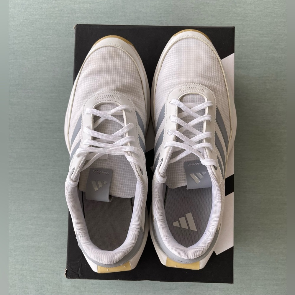 Adidas Men’s S2G SL 24 Spikeless Golf Shoes US Sz. 9 White/Silver - Picture 8 of 11